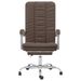 Fauteuil inclinable de bureau Marron Similicuir - Photo n°3