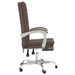 Fauteuil inclinable de bureau Marron Similicuir - Photo n°4