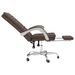 Fauteuil inclinable de bureau Marron Similicuir - Photo n°7