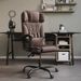 Fauteuil inclinable de bureau Marron Similicuir - Photo n°1