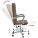 Fauteuil inclinable de bureau Marron Tissu - Photo n°7