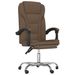 Fauteuil inclinable de bureau Marron Tissu - Photo n°2