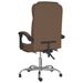 Fauteuil inclinable de bureau Marron Tissu - Photo n°5