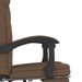 Fauteuil inclinable de bureau Marron Tissu - Photo n°9