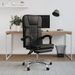 Fauteuil inclinable de bureau Noir Similicuir - Photo n°1