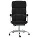 Fauteuil inclinable de bureau Noir Similicuir - Photo n°3