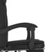 Fauteuil inclinable de bureau Noir Similicuir - Photo n°9