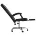 Fauteuil inclinable de bureau noir similicuir - Photo n°7