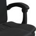 Fauteuil inclinable de bureau noir similicuir - Photo n°9