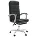 Fauteuil inclinable de bureau noir similicuir - Photo n°2