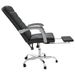 Fauteuil inclinable de bureau noir similicuir - Photo n°8