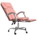 Fauteuil inclinable de bureau Rose Similicuir - Photo n°6