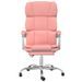 Fauteuil inclinable de bureau Rose Similicuir - Photo n°3