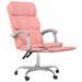 Fauteuil inclinable de bureau Rose Similicuir - Photo n°6