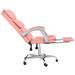 Fauteuil inclinable de bureau Rose Similicuir - Photo n°7