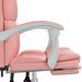 Fauteuil inclinable de bureau Rose Similicuir - Photo n°9