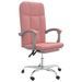 Fauteuil inclinable de bureau Rose Similicuir - Photo n°2