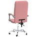 Fauteuil inclinable de bureau Rose Similicuir - Photo n°5