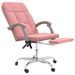 Fauteuil inclinable de bureau Rose Similicuir - Photo n°6