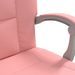 Fauteuil inclinable de bureau Rose Similicuir - Photo n°8