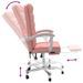 Fauteuil inclinable de bureau Rose Similicuir - Photo n°8