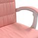 Fauteuil inclinable de bureau Rose Similicuir - Photo n°9