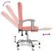 Fauteuil inclinable de bureau Rose Similicuir - Photo n°8