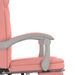 Fauteuil inclinable de bureau Rose Similicuir - Photo n°9