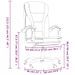 Fauteuil inclinable de bureau Rose Similicuir - Photo n°11