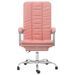 Fauteuil inclinable de bureau Rose Similicuir - Photo n°3