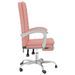 Fauteuil inclinable de bureau Rose Similicuir - Photo n°4