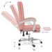 Fauteuil inclinable de bureau Rose Similicuir - Photo n°8