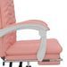 Fauteuil inclinable de bureau Rose Similicuir - Photo n°9