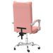 Fauteuil inclinable de bureau Rose Similicuir - Photo n°5