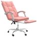 Fauteuil inclinable de bureau Rose Similicuir - Photo n°6