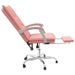 Fauteuil inclinable de bureau Rose Similicuir - Photo n°7