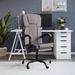 Fauteuil inclinable de bureau Taupe Tissu - Photo n°1