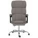 Fauteuil inclinable de bureau Taupe Tissu - Photo n°3