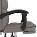 Fauteuil inclinable de bureau Taupe Tissu - Photo n°9