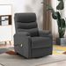Fauteuil inclinable de massage Anthracite Similicuir 2 - Photo n°1