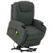 Fauteuil inclinable de massage Anthracite Similicuir - Photo n°1