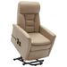 Fauteuil inclinable de massage Cappuccino Similicuir 5 - Photo n°1