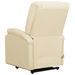 Fauteuil inclinable de massage Crème Similicuir - Photo n°6