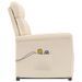 Fauteuil inclinable de massage électrique Beige Microfibre - Photo n°5