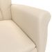 Fauteuil inclinable de massage électrique Beige Microfibre - Photo n°10