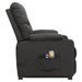 Fauteuil inclinable de massage électrique Gris foncé Tissu 2 - Photo n°4