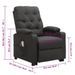 Fauteuil inclinable de massage électrique Gris foncé Tissu 2 - Photo n°12