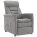 Fauteuil inclinable de massage Gris clair Similicuir daim - Photo n°1