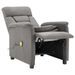 Fauteuil inclinable de massage Gris clair Similicuir daim - Photo n°3