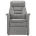 Fauteuil inclinable de massage Gris clair Similicuir daim - Photo n°4